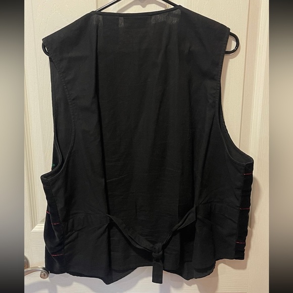 Casey & Max Vintage Christmas Vest Velvet Size XL - Picture 3 of 3